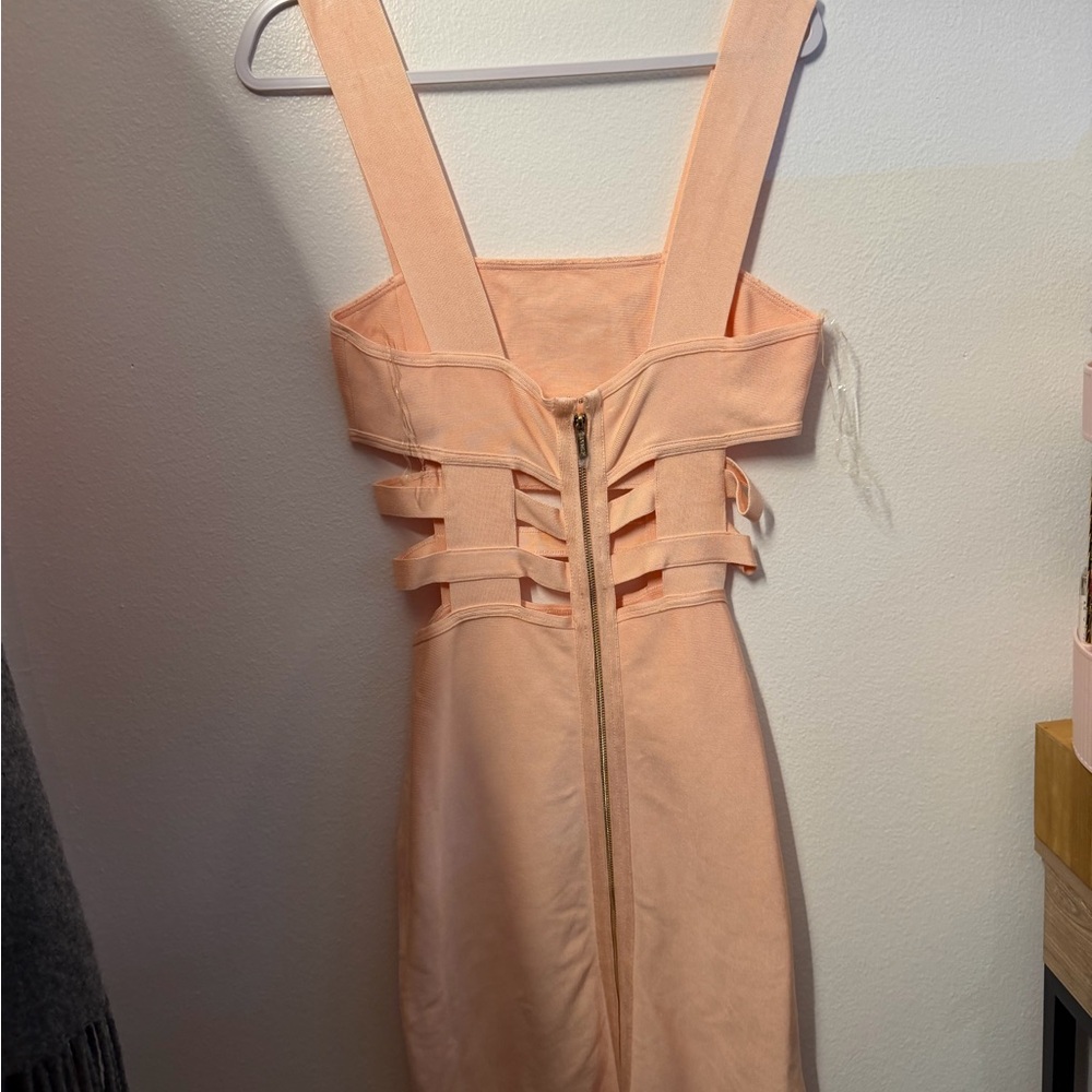 House of CB Peach Bandage Maxi Dress - Picture 3 of 3